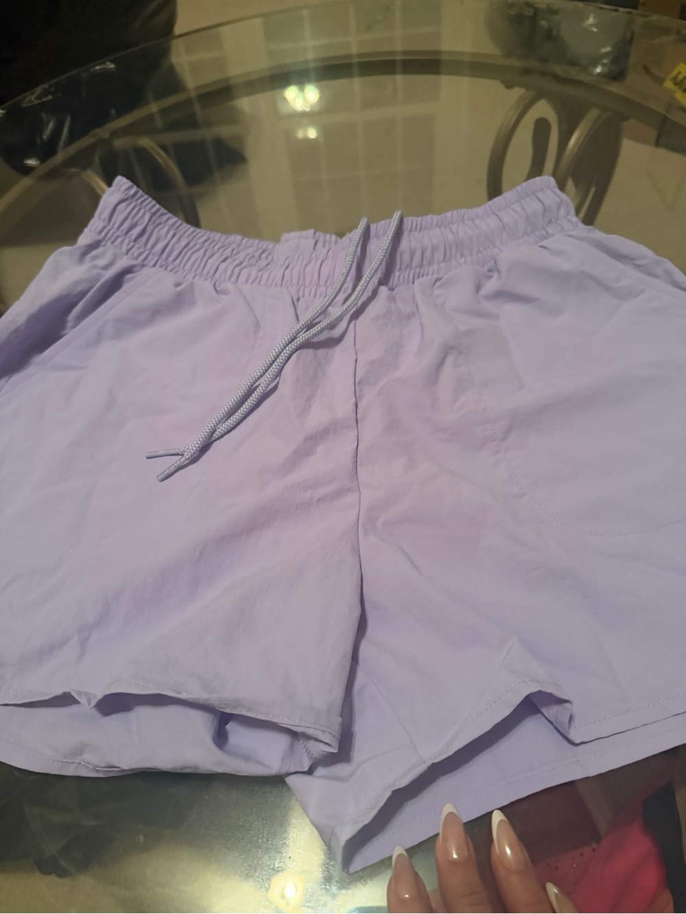 ALO Yoga Province Blue Drawcord Athletic Shorts